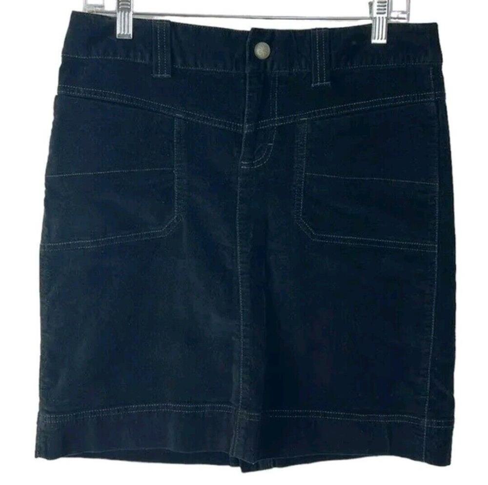 Athleta Velvet Stretch Mini Skirt Black 4 Comfort Minimalist Athleisure Sporty
